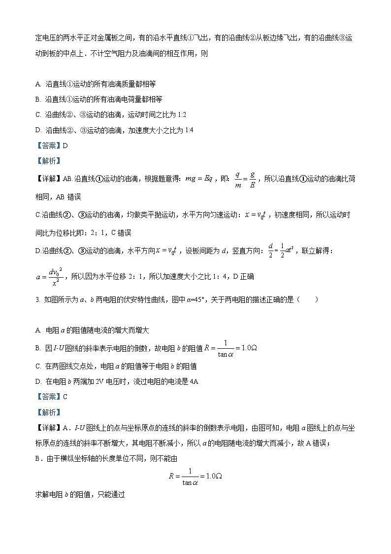 【期中真题】山西省太原市山西大学附属中学校2022-2023学年高二上学期11月期中物理试题(解析版)第2页