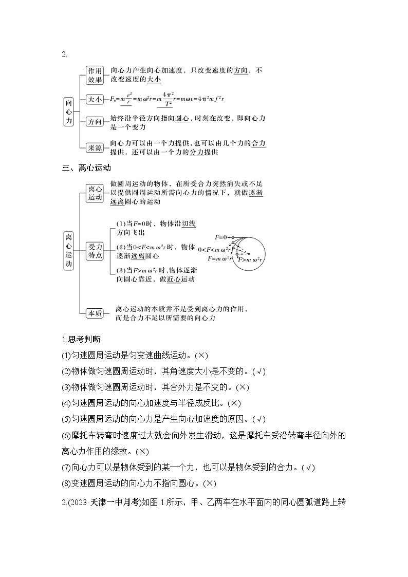 新高考物理一轮复习讲义第4章 曲线运动 第3讲 圆周运动 (含解析)02