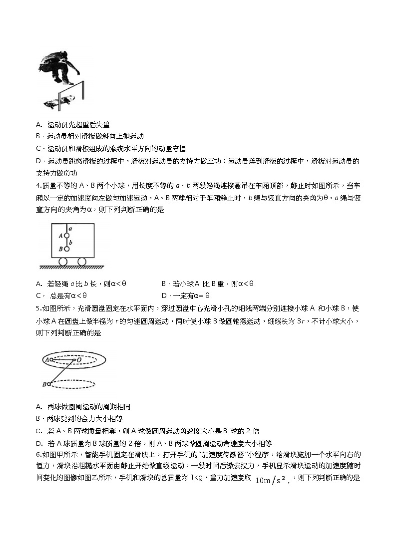 江西省2023-2024学年高三上学期10月联考物理试题第2页