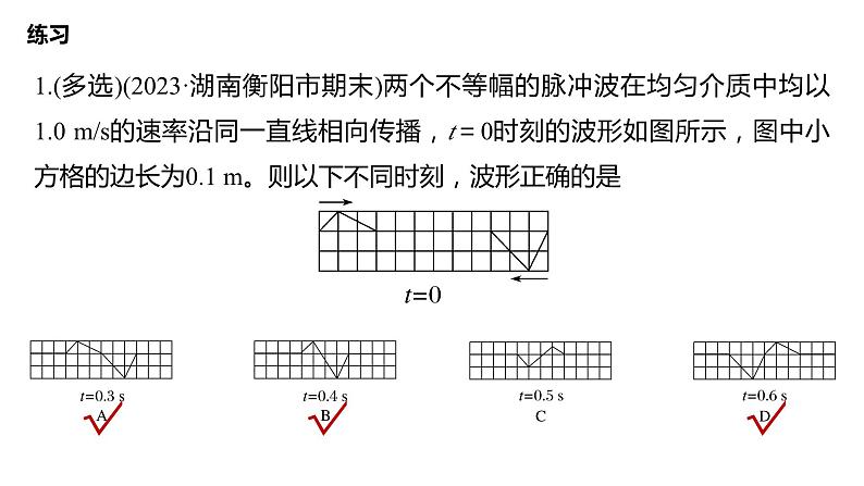 3.4+波的干涉+课件-2023-2024学年高二上学期物理人教版(2019)选择性必修第一册08