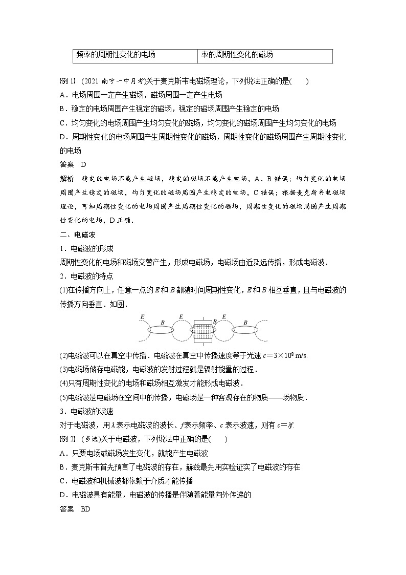 人教版高中物理新教材同步讲义 必修第三册 第13章　4　电磁波的发现及应用（含解析）03