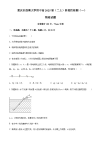 重庆市西南大学附属中学校2023-2024学年高二上学期阶段性检测物理试题（一）