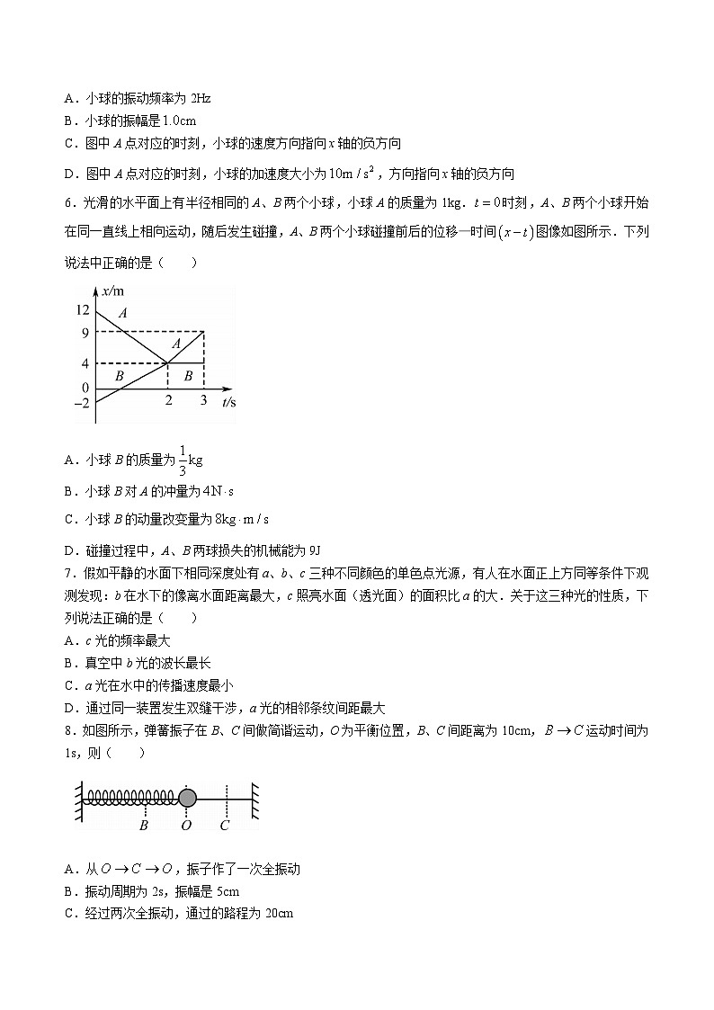 2022-2023学年黑龙江省大庆市林甸县第一中学高二下学期期中教学质量检测物理试题含答案03