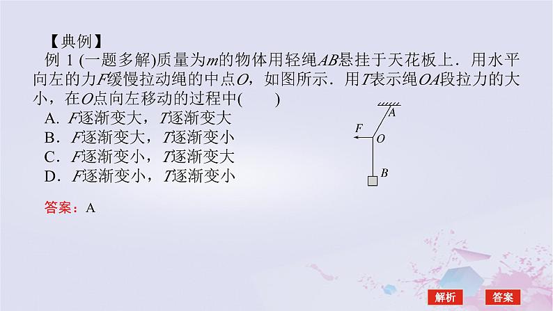 2024版新教材高中物理第三章相互作用__力拓展课五动态平衡及平衡中的临界极值问题课件新人教版必修第一册05