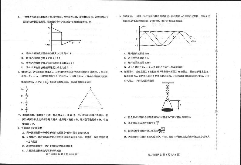 河北省唐山市十县一中联盟2023-2024学年高二上学期期中考试物理试题02