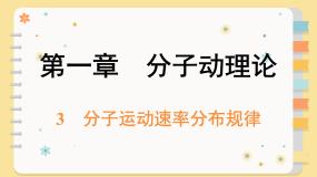 高中物理3 分子运动速率分布规律教学演示课件ppt