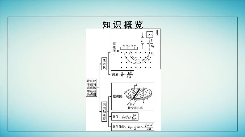 广西专版2023_2024学年新教材高中物理第1章安培力与洛伦兹力4质谱仪与回旋加速器课件新人教版选择性必修第二册第5页