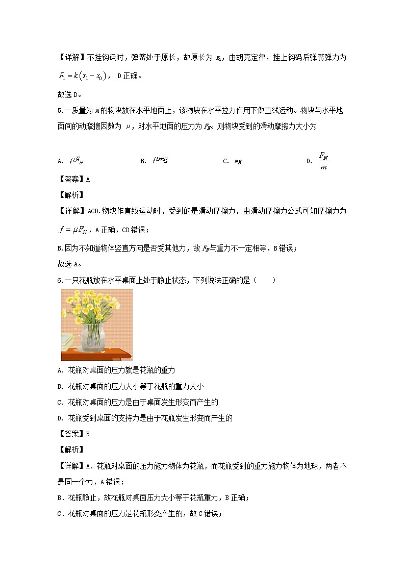 2019-2020学年江苏省盐城市高二上学期学业水平合格性模拟检测物理试题 解析版第3页