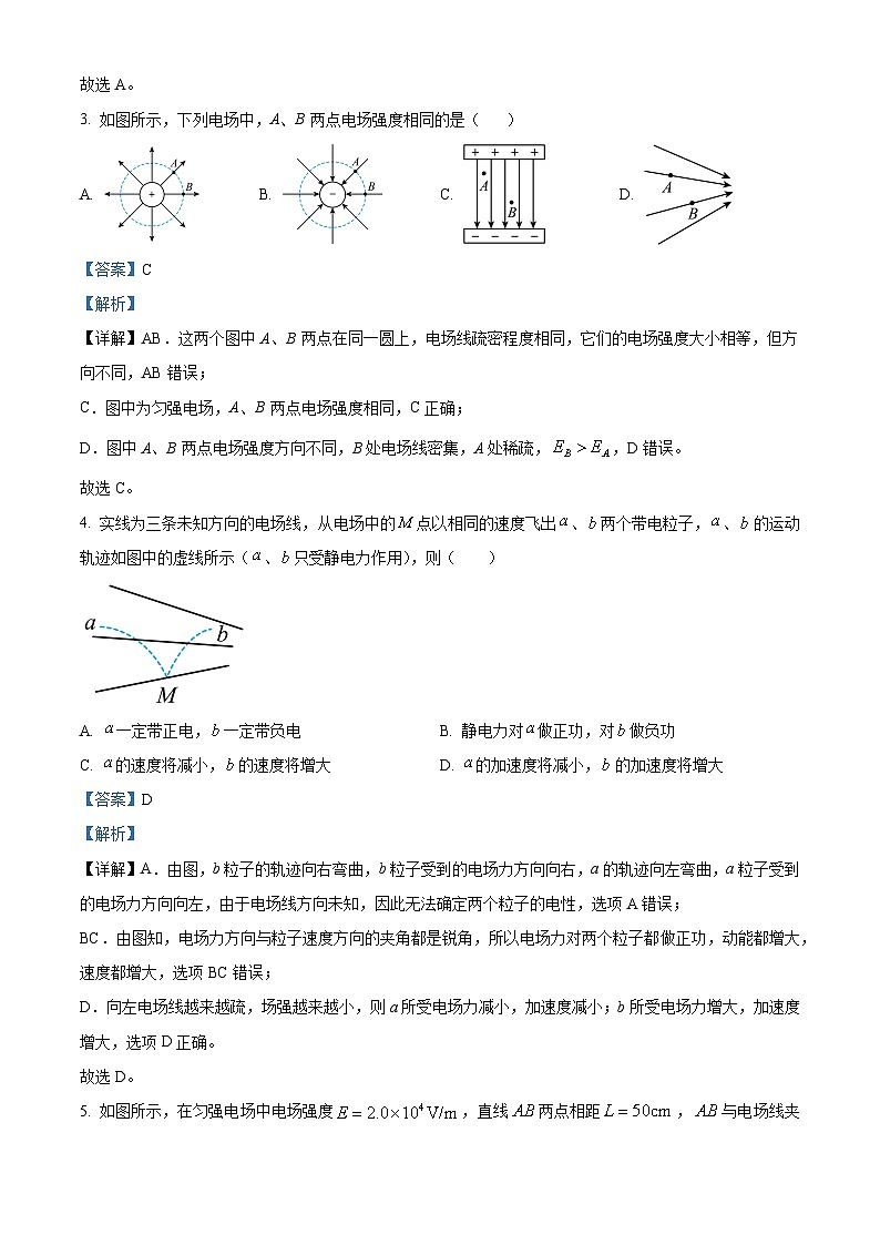甘肃省武威市凉州区2023-2024学年高二上学期期中物理试题含解析第2页