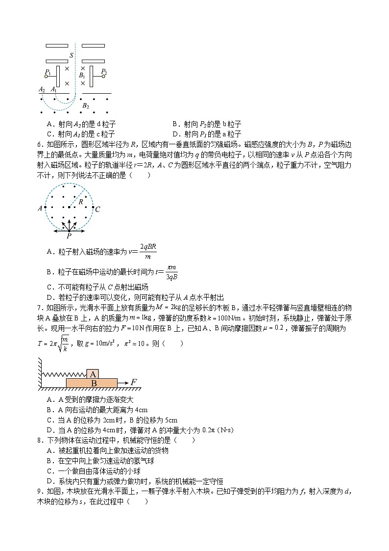 2023-2024学年江西省宜春市高安市部分中学高三上学期11月期中考试 物理试题(含解析)第2页