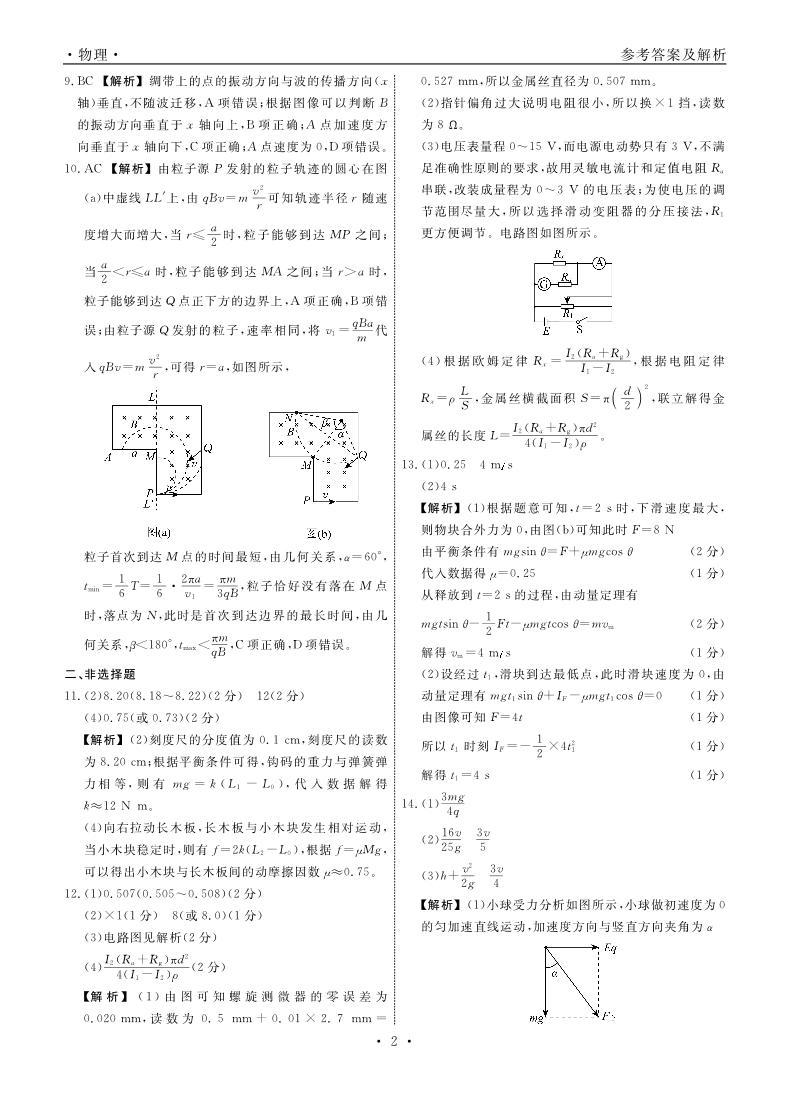 2024辽宁省名校联盟高三上学期12月联合考试物理PDF版含解析02