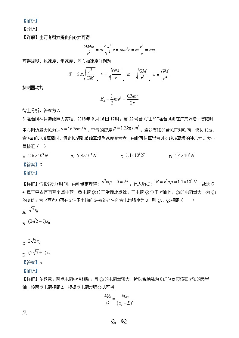 2024届天津市南开中学高三上学期12月月考物理试题 解析版第2页