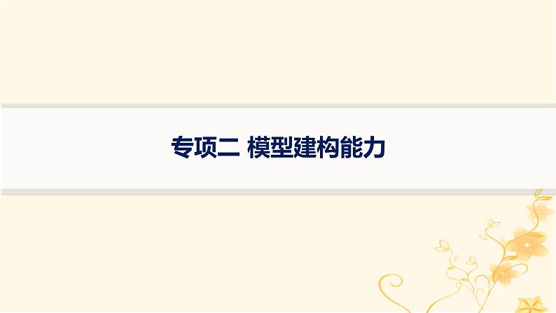 适用于新高考新教材2024版高考物理二轮复习第三编高考关键能力专项专项二模型建构能力课件第1页