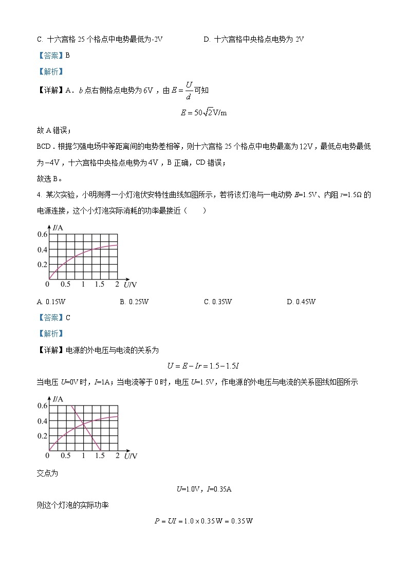 四川省成都市第七中学2023-2024学年高二上学期12月阶段性考试物理试题（解析版）03