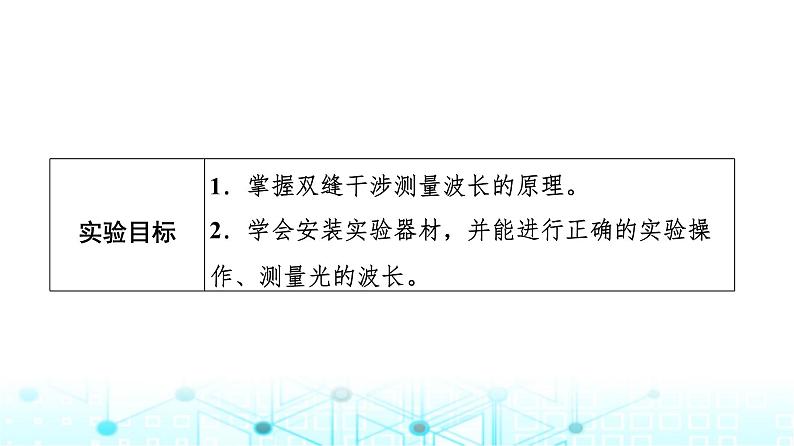 教科版高中物理选择性必修第一册第4章5实验用双缝干涉测量光的波长课件02