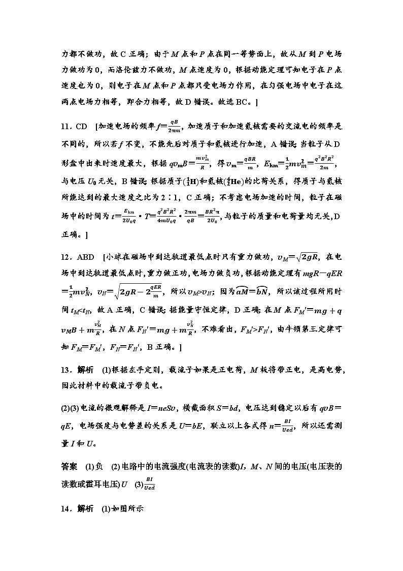 教科版高中物理选择性必修第二册章末综合测评1答案第3页