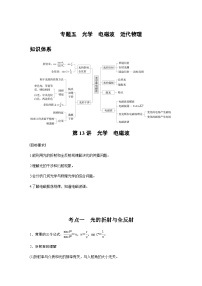 第13讲　光学　电磁波（含解析）--2024年高考物理大二轮复习讲义