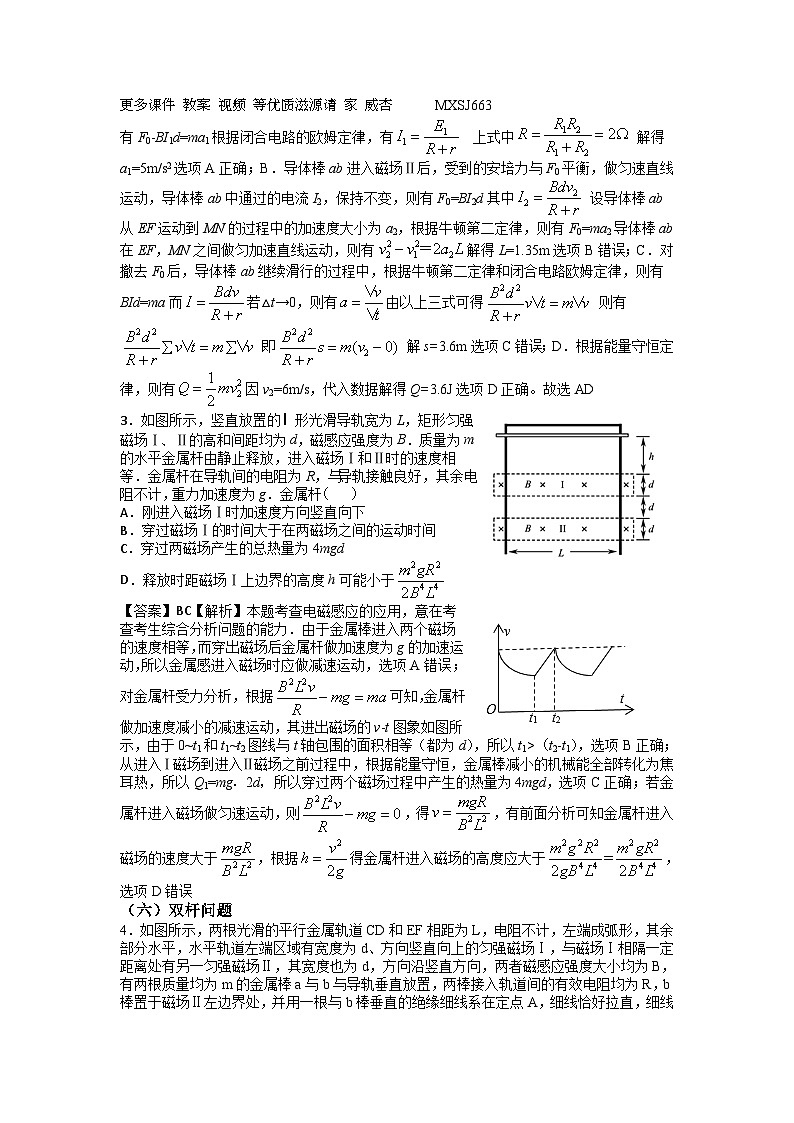 專題復(fù)習(xí)訓(xùn)練（27）電磁感應(yīng)培優(yōu)卷（2）（教師版）—高中物理第2頁