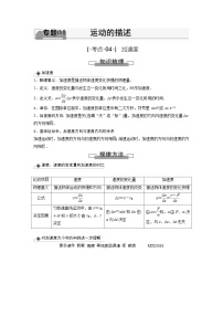 考點(diǎn)04  加速度（解析版）—高中物理