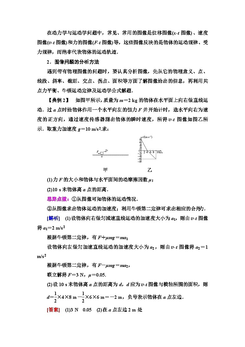教科版高中物理必修第一册第4章素养培优课(二)瞬时加速度问题和动力学图像问题学案第3页