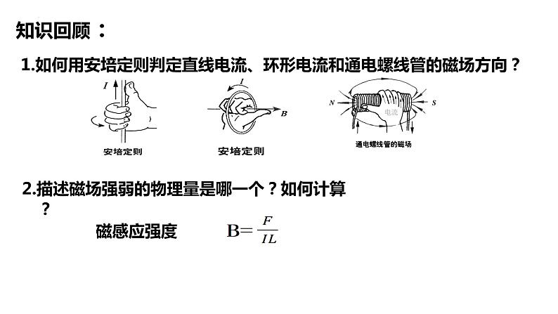 1.1磁场对通电导线的作用力 课件 高二下学期物理人教版(2019)选择性必修第二册02