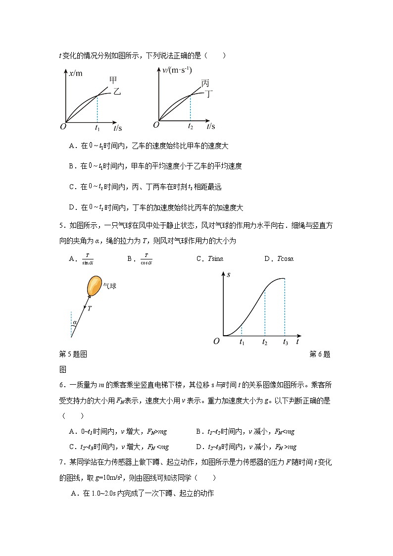 2023-2024学年山东省菏泽市牡丹区菏泽外国语学校高三上学期第一次月考 物理试题(含解析)02