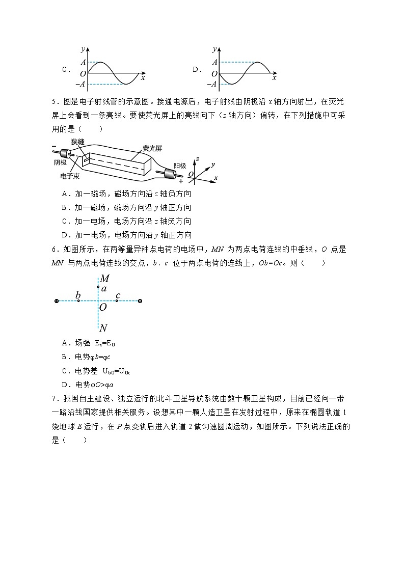北京市海淀区2023-2024学年高三上册12月月考物理模拟试卷(附答案)02