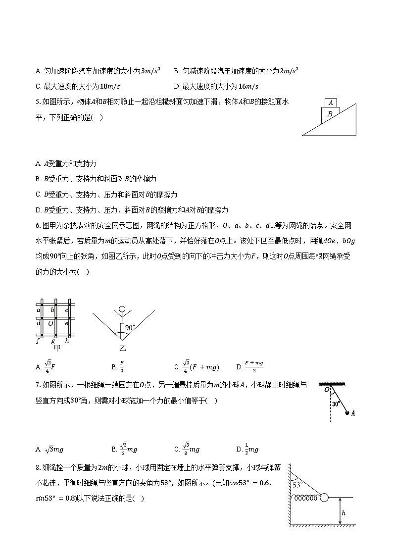2022-2023学年河南省郑州第四十七高级中学高一(上)期末物理试卷(含解析)第2页