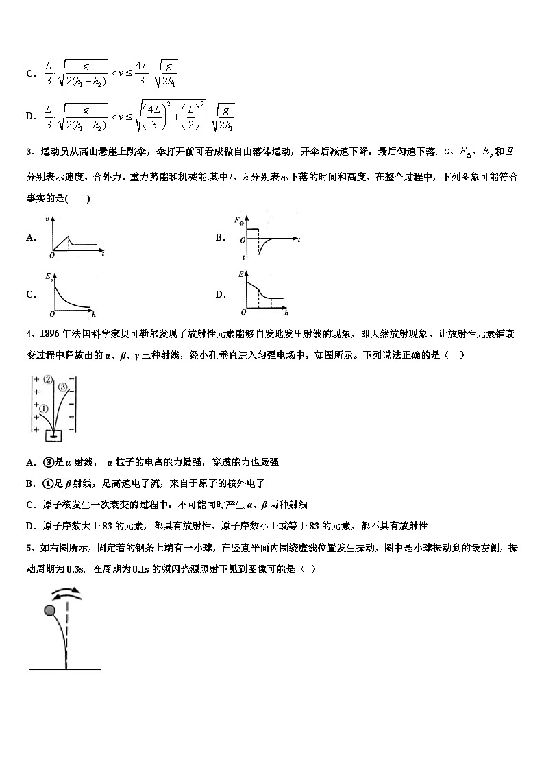 2023-2024学年甘肃省高三上学期期末考试 物理试题(含解析)第2页