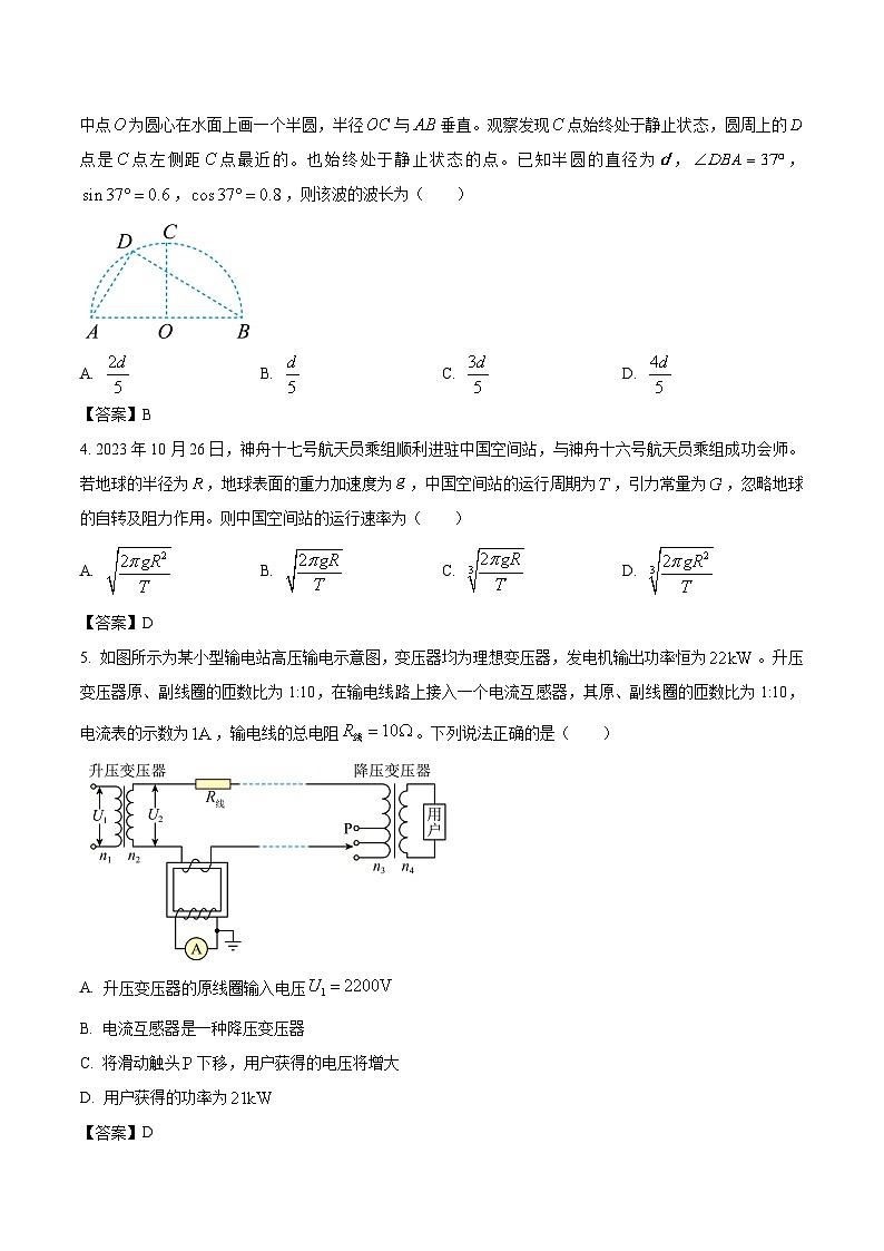 2024届河北省高三上学期12月省级联测物理试题(Word版)第2页