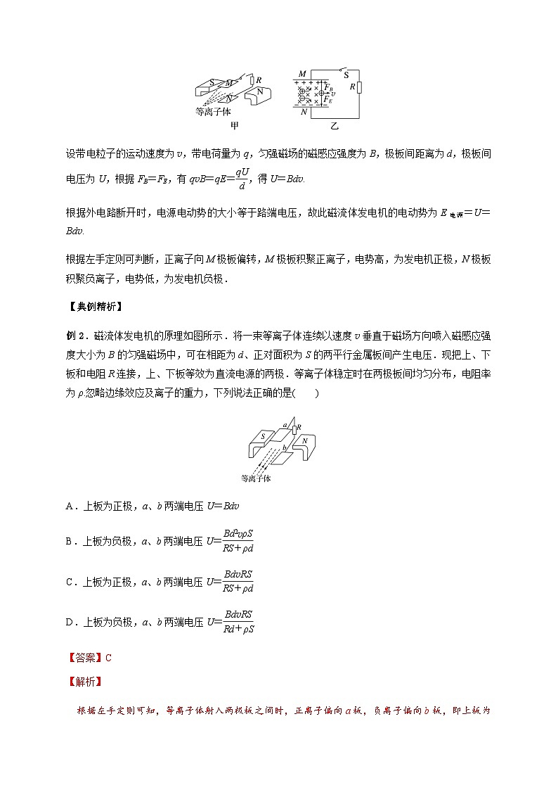 专题2洛伦兹力与现代科技-2023-2024学年高二物理备课必备讲义(人教2019选择性必修第二册 )(解析版)第3页