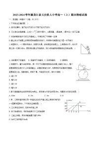 2023-2024学年黑龙江省大庆铁人中学高一（上）期末物理试卷（含解析）