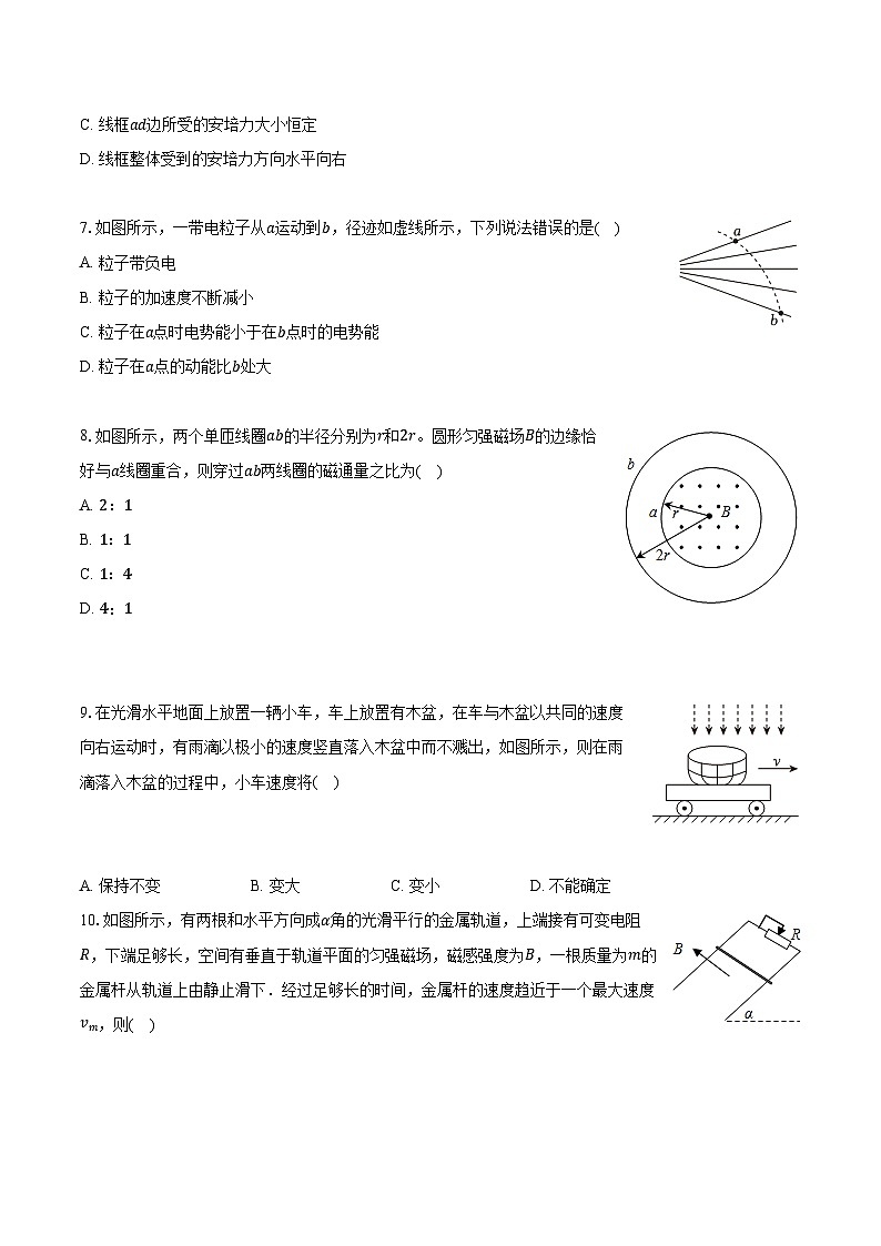 2023-2024學(xué)年上海市松江重點(diǎn)中學(xué)高二（上）期末物理試卷（含解析）第2頁(yè)