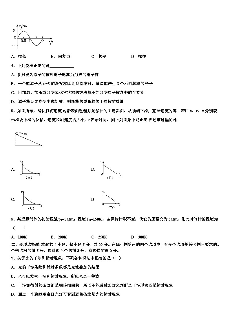 浙江省2024届高三上学期物理模拟试题第2页