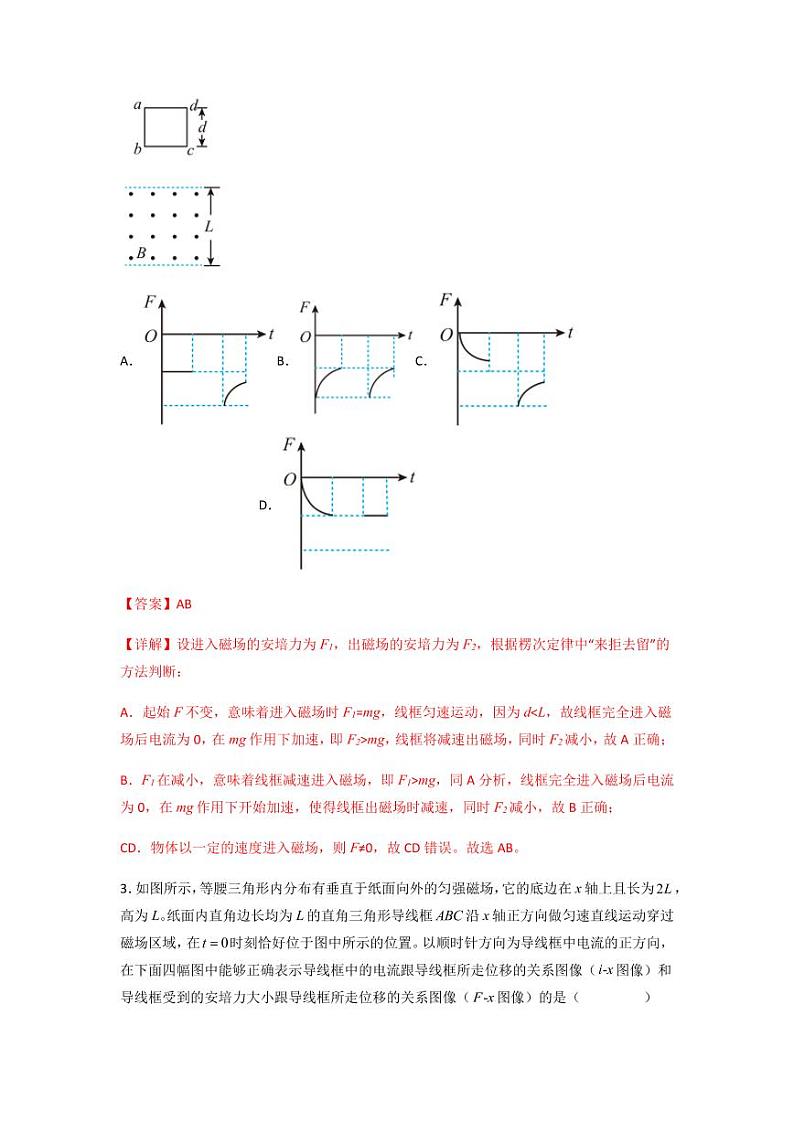专题20 电磁感现象中的线框模型(解析版)第3页