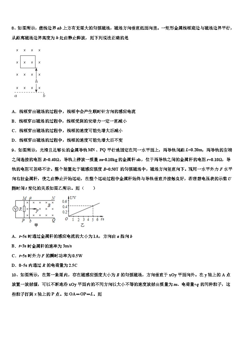 2024届天津市重点中学寒假物理水平提高试卷03