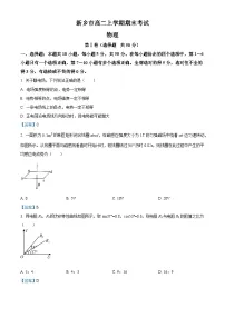 河南省新乡市2020-2021学年高二(上)期末考试物理试题