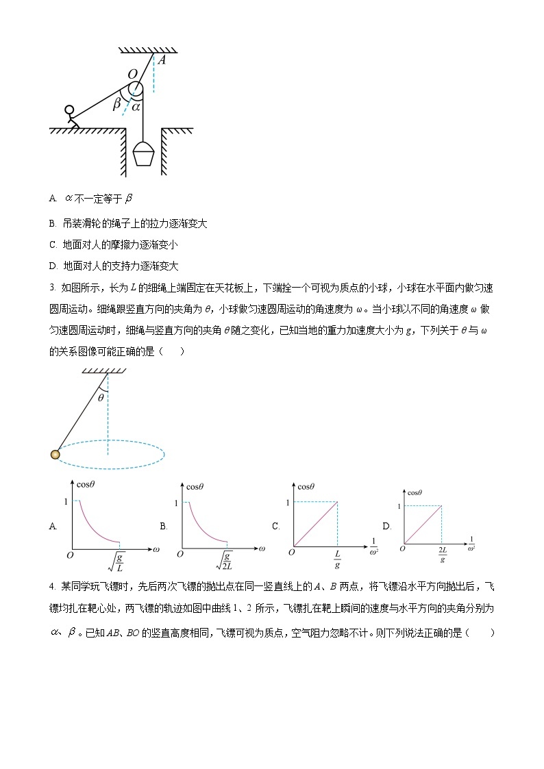 陕西省咸阳市2024届高三上学期第一次模拟考试物理试卷（Word版附解析）02