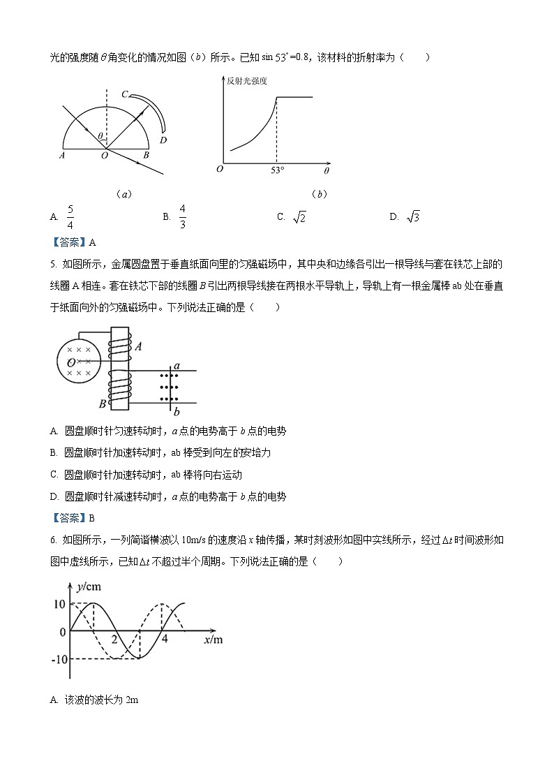 2021届山东省威海市高三(上)期末物理试题第2页
