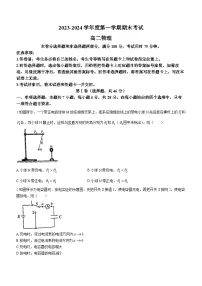 广东省茂名市信宜市2023-2024学年高二上学期期末考试物理试题(无答案)