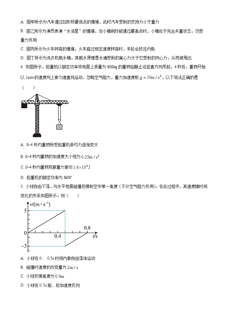 2024天津宁河区高三上学期期末练习物理含答案第2页
