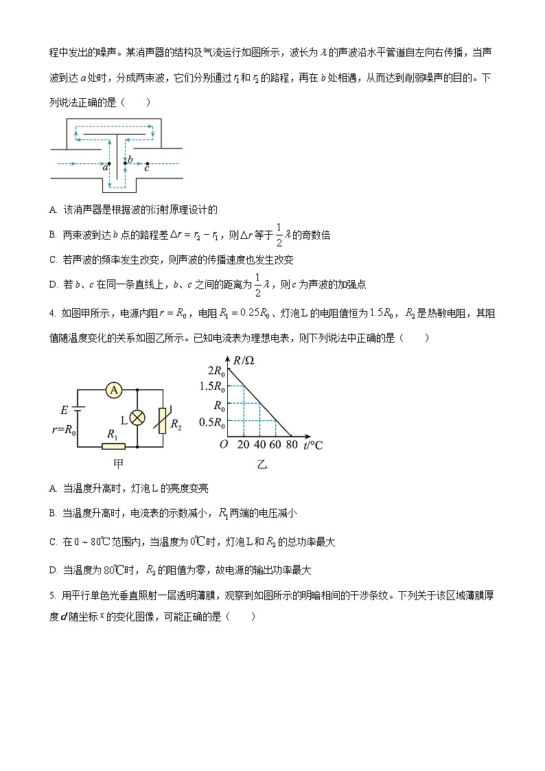 山東省棗莊市滕州市2023-2024學(xué)年高二上學(xué)期期末考試物理試題（Word版附答案）第2頁(yè)