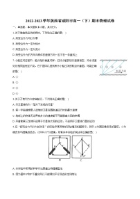 2022-2023学年陕西省咸阳市高一（下）期末物理试卷（含详细答案解析）