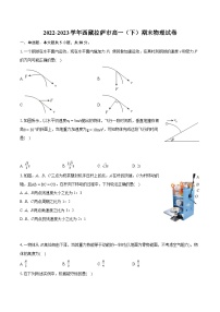 2022-2023学年西藏拉萨市高一(下)期末物理试卷(含详细答案解析)