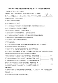 2022-2023学年安徽省合肥市肥西县高二（下）期末物理试卷（含详细答案解析）