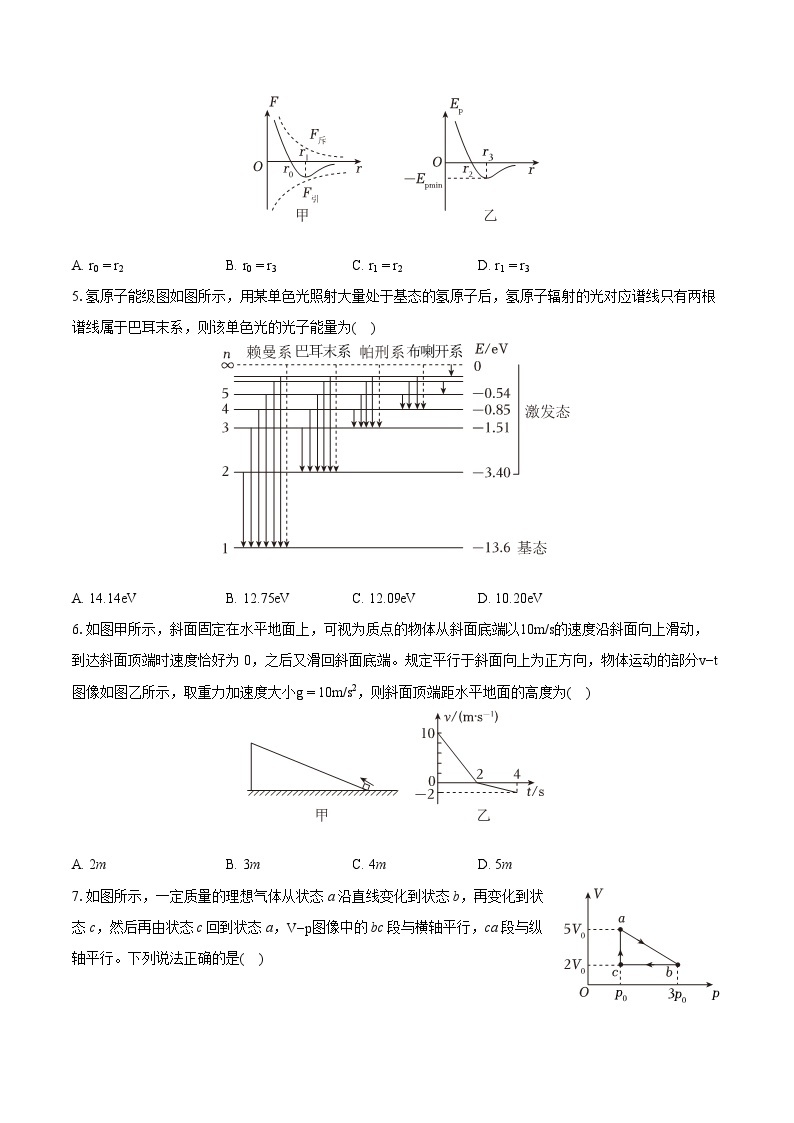 2022-2023学年河北省承德市高二（下）期末物理试卷（含详细答案解析）02