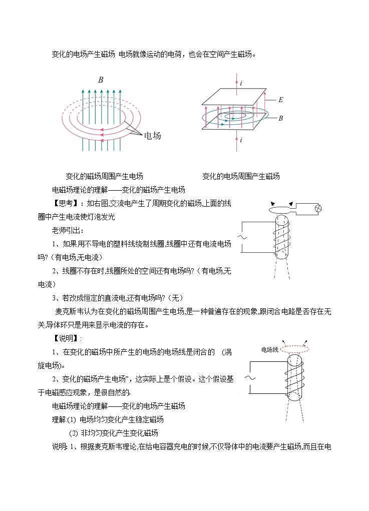 4.2 电磁场与电磁波 教案第2页