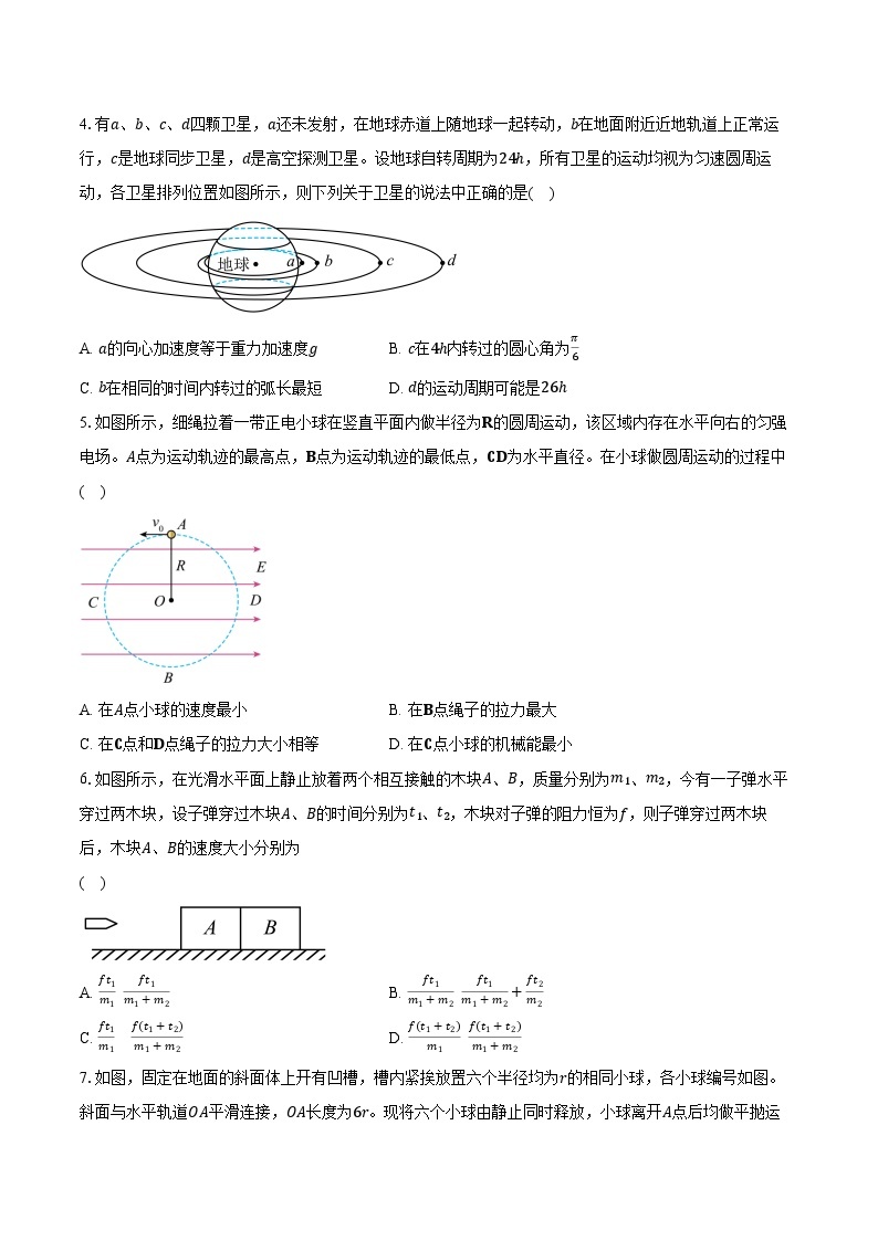 2023-2024学年江西省宜春市丰城市第九中学高一（上）期末物理试卷（含解析）02