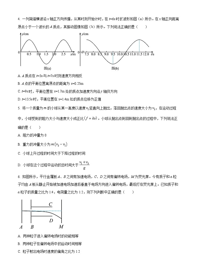 安徽省合肥市第一中學2023-2024學年高二上學期素質(zhì)拓展八（月考）物理試卷  Word版無答案第2頁