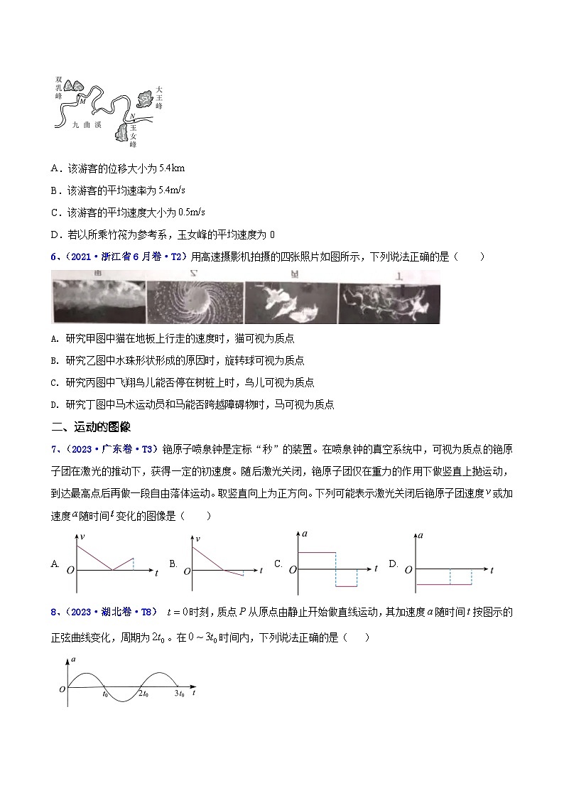 【讲通练透】专题02 直线运动 -2021-2023年高考物理真题分享汇编(全国通用)03